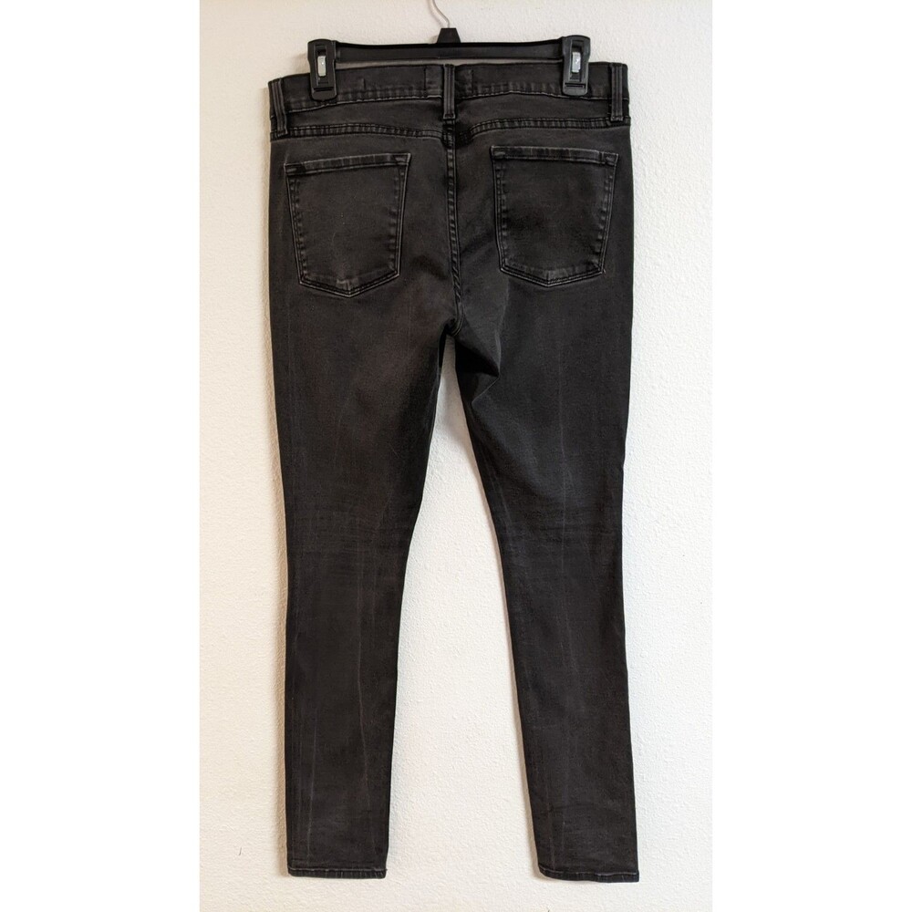 Women's Frame Denim Le Skinny de Jeanne in Film Noir (Black) Size 30 X 29 - Picture 4 of 16